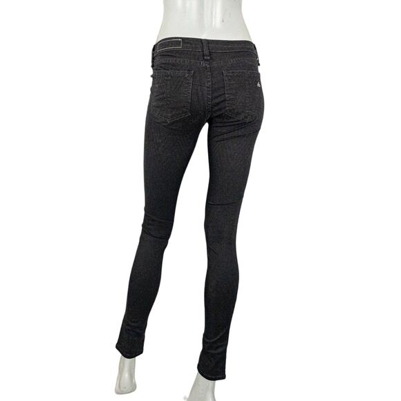 Rag & Bone Skinny Jeans Chevrn Ombre Black Stretch size 25 - Picture 3 of 9